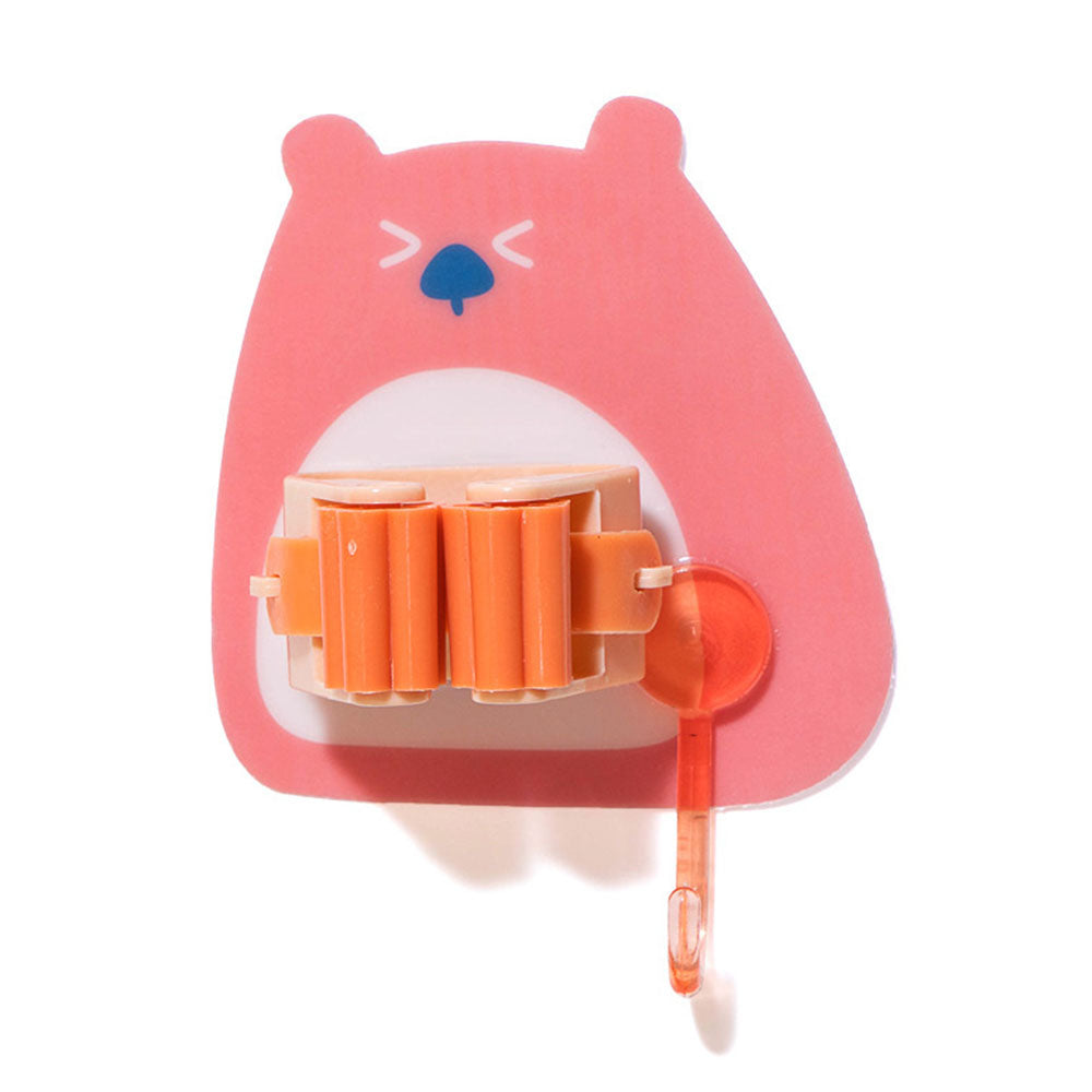 Bathroom Mop Broom Holder Clip Punch-free Wall Mounted Umbrella Brush Gripper with Hanging Hook Bathroom Mop Broom Holder Clip Punch-free Wall Mounted Umbrella Brush Gripper with Hanging Hook